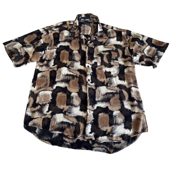 Riscatto men’s short sleeve Shirts Collared Button Up Hawaiian Beach Summer XL - Picture 1 of 10